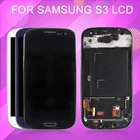 1 шт. протестированный экран I9300 для Samsung Galaxy I9301 Lcd S3, дисплей, сенсорная панель, дигитайзер I9305 I535 I747 в сборе с рамкой