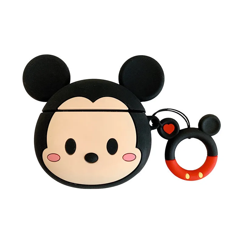 

Cute Disney Mickey Minnie Cartoon Key Chain Apply The Airpods Case Keychain Soft Bluetooth Wireless Headset Keyring