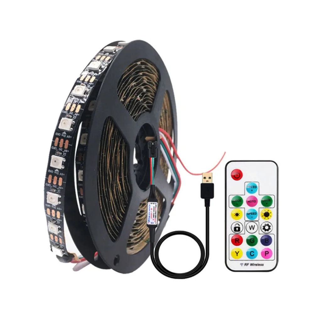 Пульт дистанционного управления RGB WS2812 WS2812B Пиксельная Светодиодная лента с 17