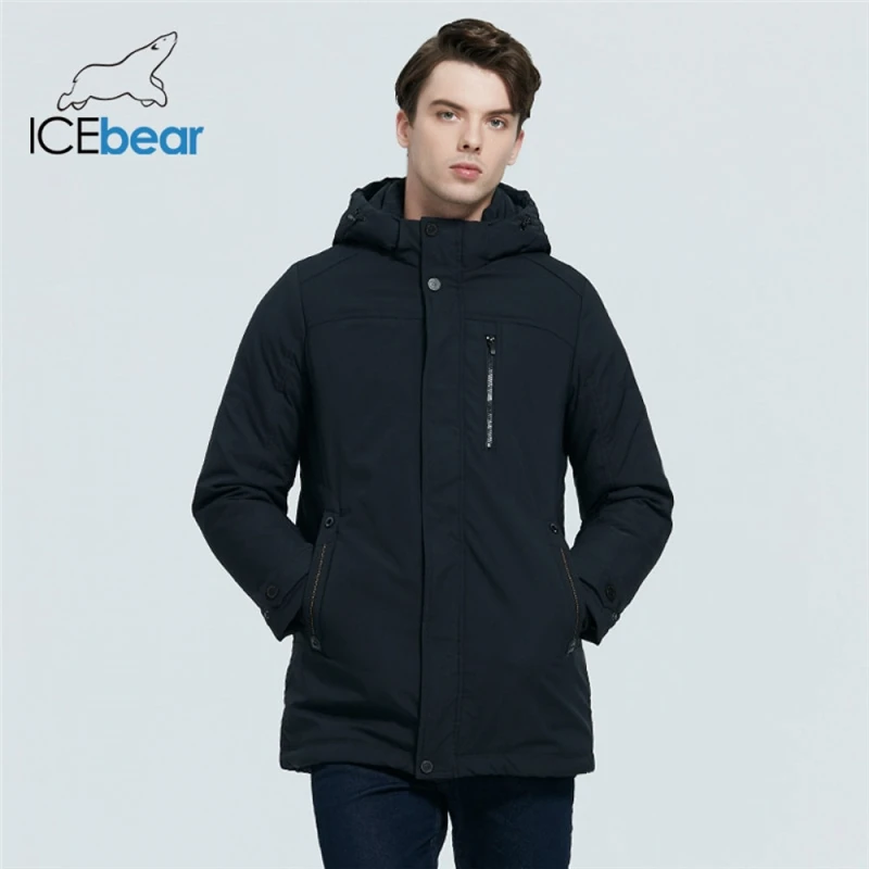 Icebear 2020 новые зимние мужские пуховики с капюшоном модные пальто парки