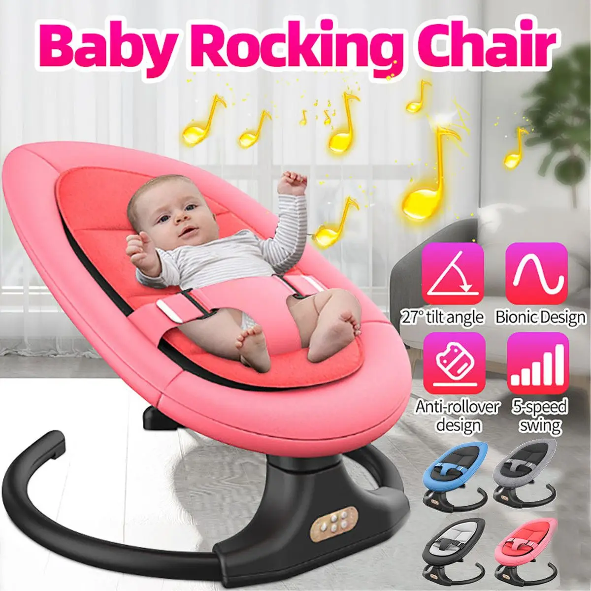 Высокое качество Новорожденный ребенок спящий качели качалка Успокаивающая