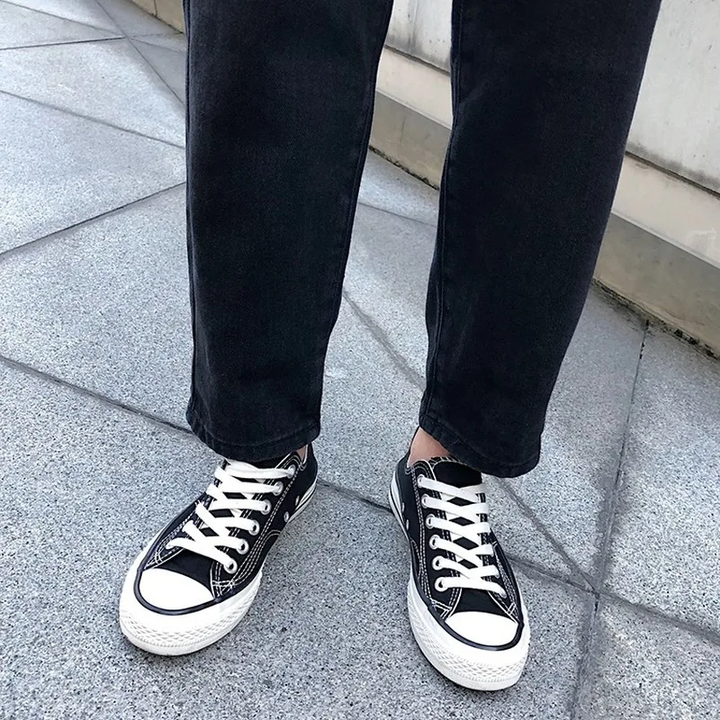 

Jeans Women Black Slim Fit Solid Simple Leisure Females Denim Straight Trousers Ins Harajuku Vintage Korean Style Streetwear New