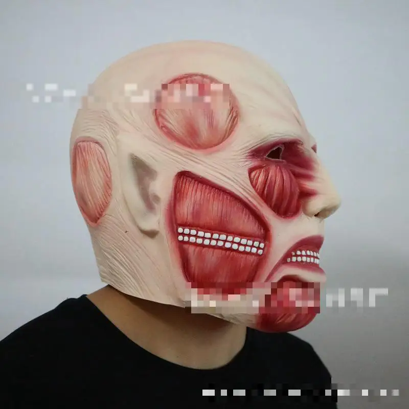 Инвазивная гигантская голова набор анимационных фильмов и телевизионных масок