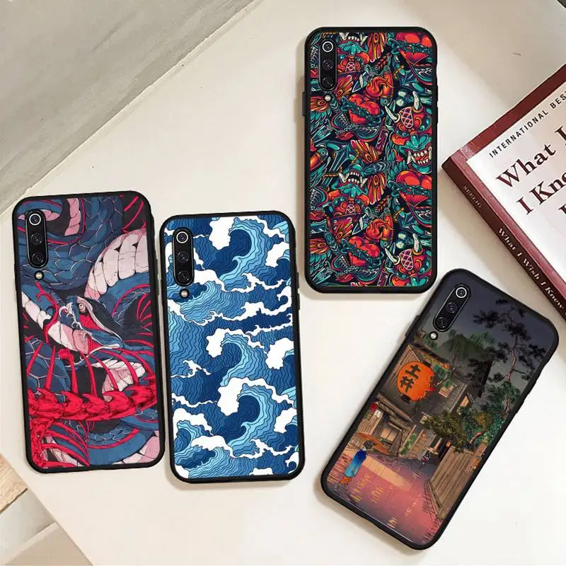 

Japanese Style Art Japan Phone Case For Xiaomi Redmi note 7 8 9 t max3 s 10 pro lite coque shell cover funda