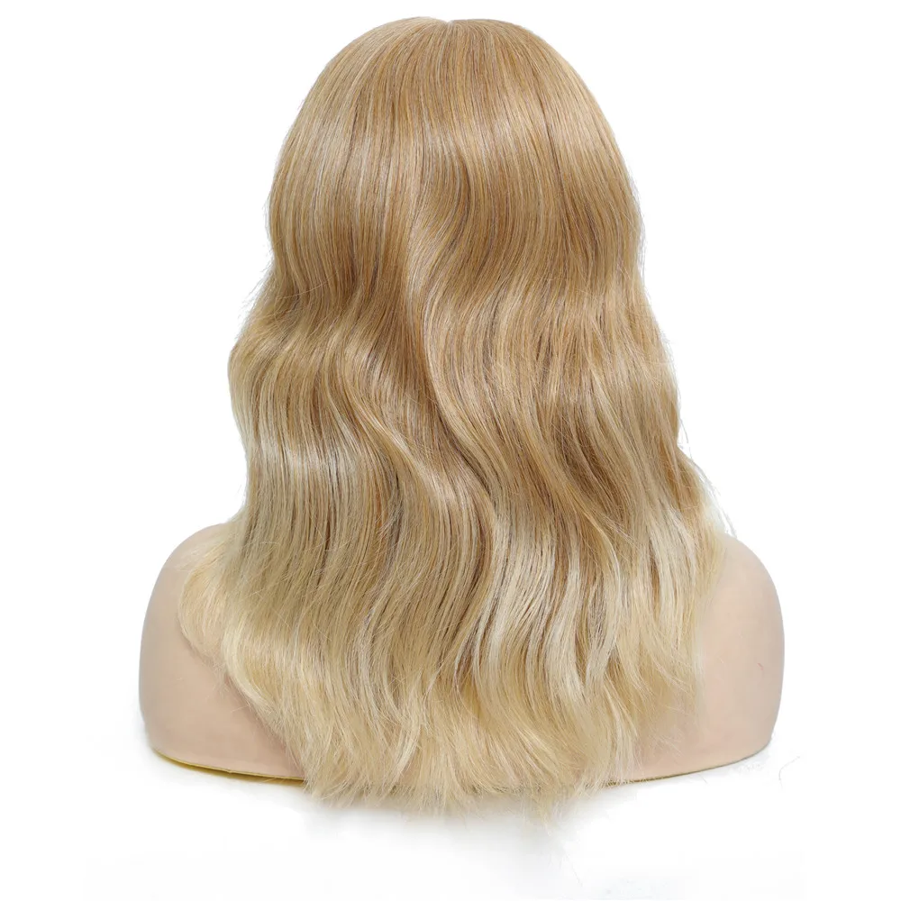 blonde synthetic lace front wig