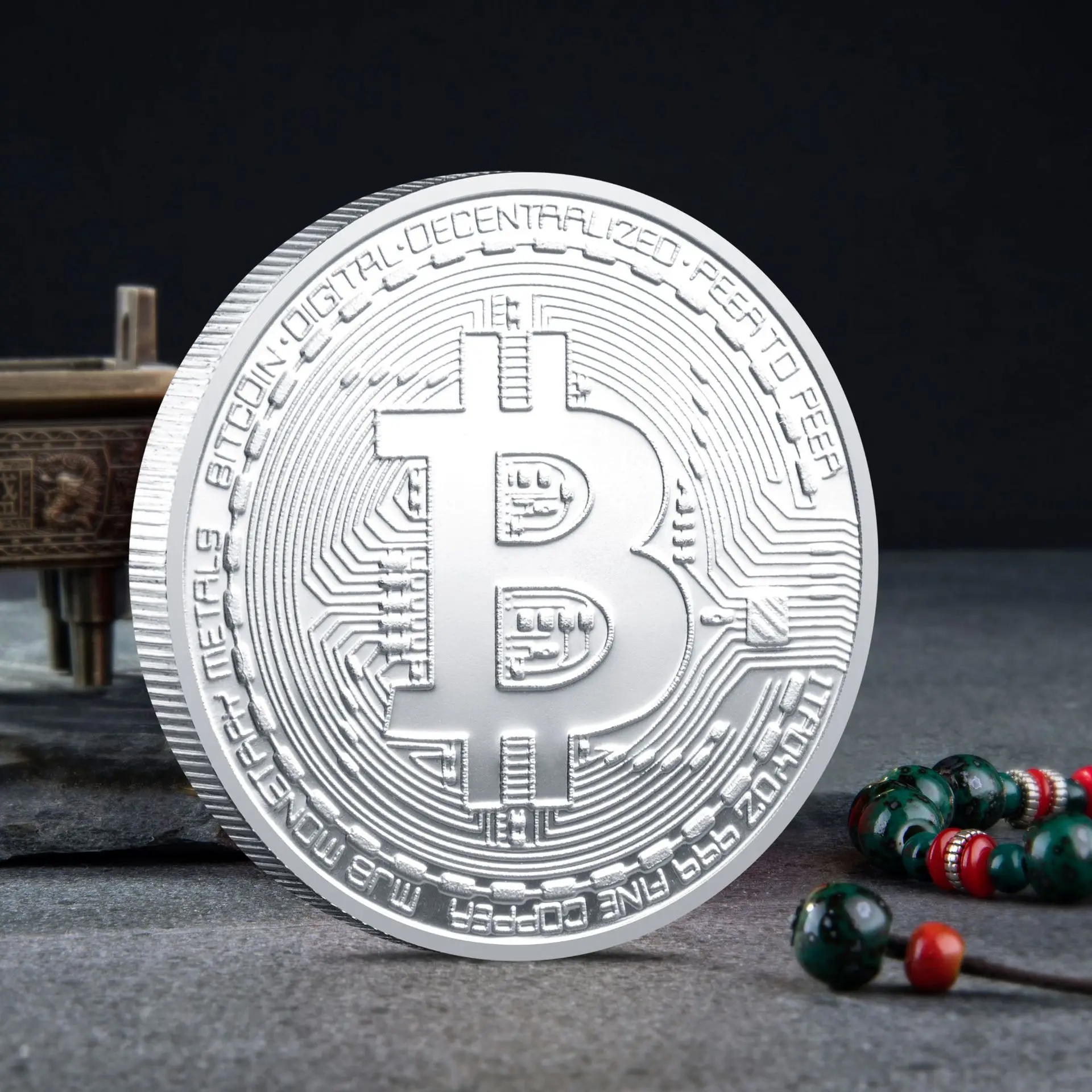 Сувенирная монета-Биткойн монета с золотым покрытием подарок вера в Биткоин