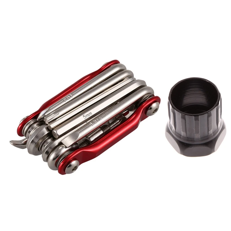 

Набор инструментов для ремонта велосипеда, 1 шт., отвертка + Торцевая головка, гаечный ключ + цепной резак и 1 шт. инструмент для удаления свобо...