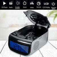 cd player portable home audio boombox with remote control fm radio built in hifi speakers usb mp3 alarm clock