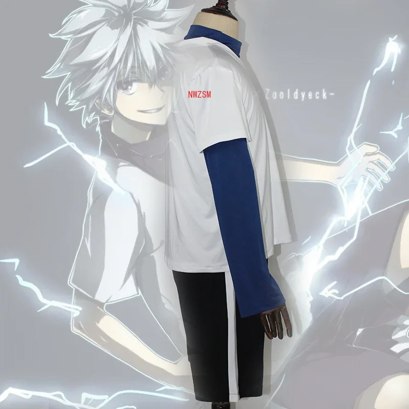 Костюм для косплея из аниме Hunter x Killua Zoldyck костюм на заказ униформа парик |