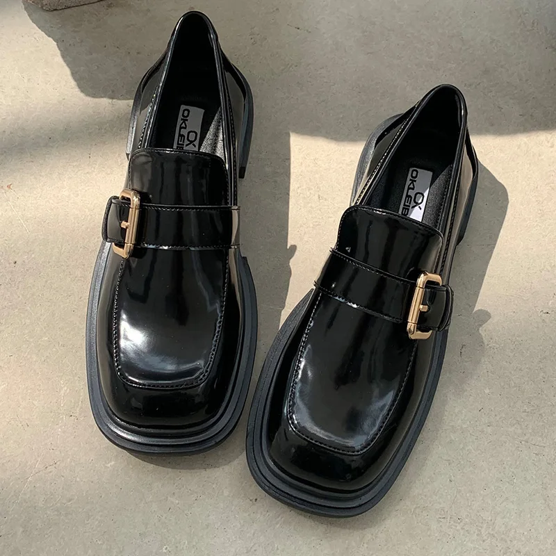 

Ladies New Mary Janes Lolita Style Flats Shoes Women New Square Toe Platform Shoes Female Fashion 2021 Casual Outside Shoes