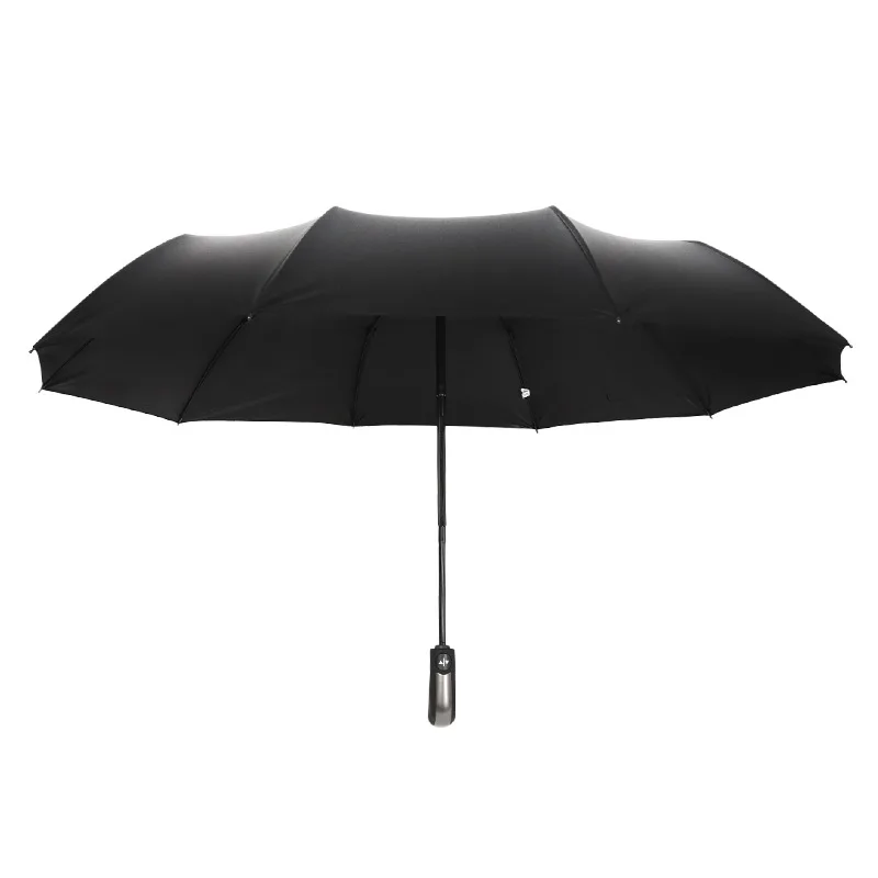 

10-bone automatic umbrella business folding large windproof reinforcement 3fold dual-purpose advertising umbrella customization