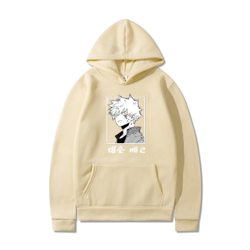 Горячая Harajuku my hero Академия мужская толстовка с капюшоном короткая футболка