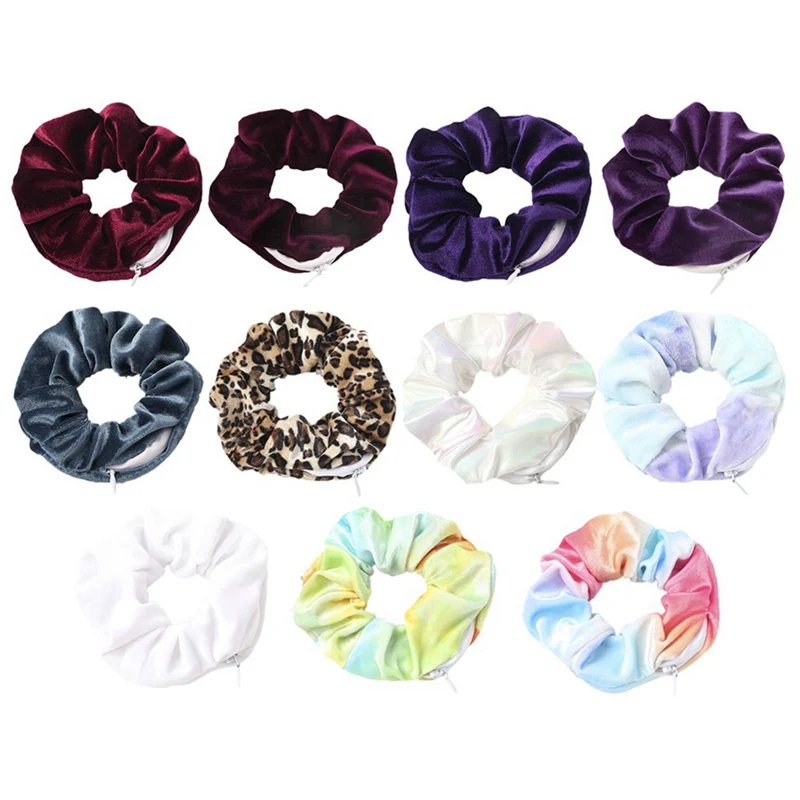 1 шт. модный новый бархатный кошелек из тенсела с карманами резинки для волос на