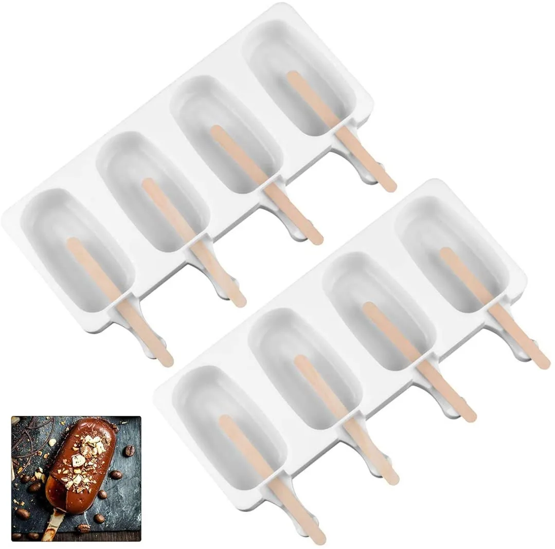 Комплект из 2 предметов 4 ячейки силиконовые мороженое плесень мороженого на