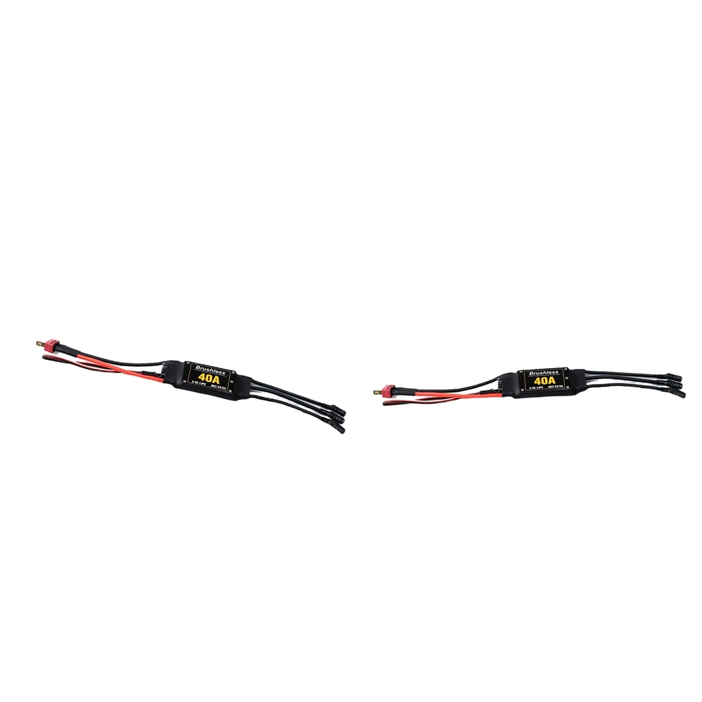 

40A ESC с банановыми разъемами 3,5 мм для радиоуправляемых запчастей аксессуары 2/3/4 шт.