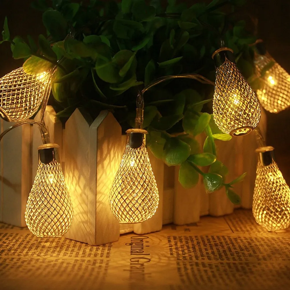 Iron Diamond Night Light The New Drop Battery String Children Bedroom Christmas Lamp Decoration | Дом и сад