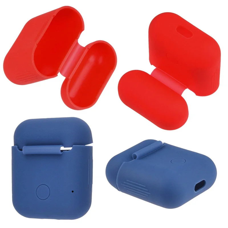 Мягкий силиконовый чехол наушники для Apple Airpods Bluetooth беспроводная Крышка