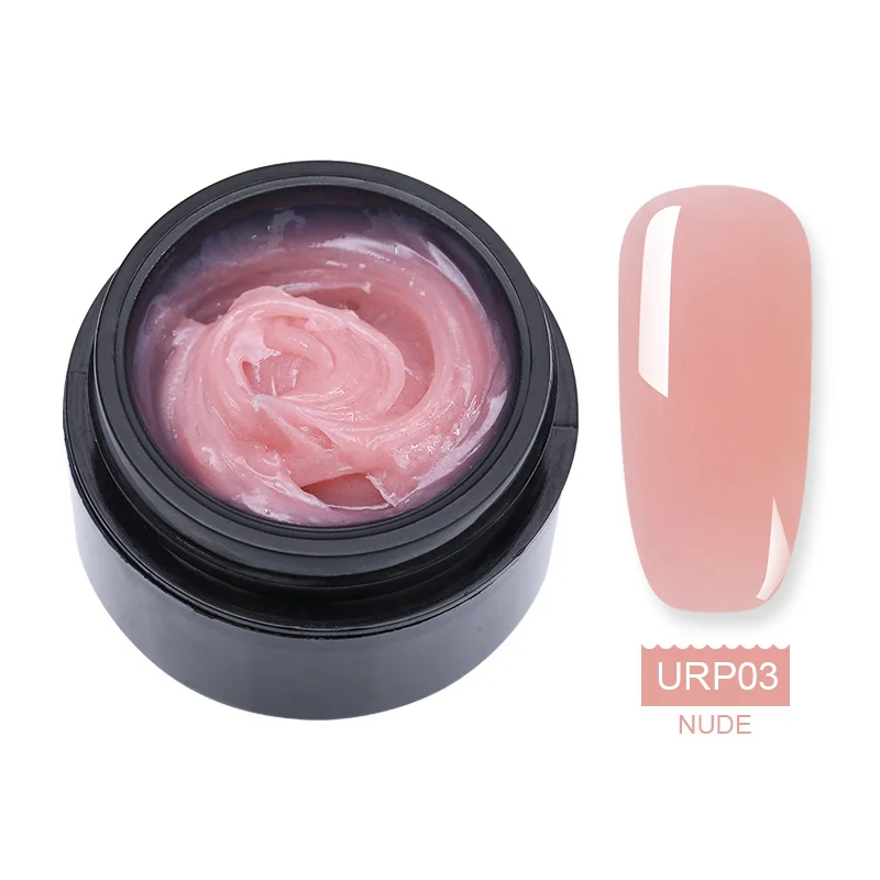 URP03 Ur Sugar, 15 мл, голографический блеск, полиэкстенсивный гель, французские ногти, прозрачный, Камуфляжный цвет, строитель, УФ-гель для ногтей, для наращивания пальцев - Цвет: URP03