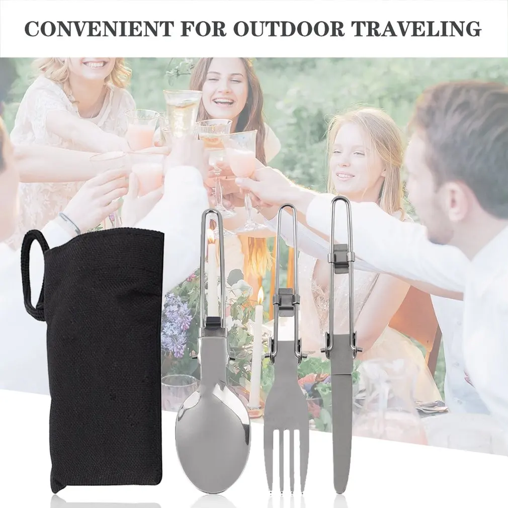 3 в 1 прочная многофункциональная походная Складная посуда для пикника