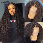 Парик из прозрачных бразильских кудрявых волос, 13x 4