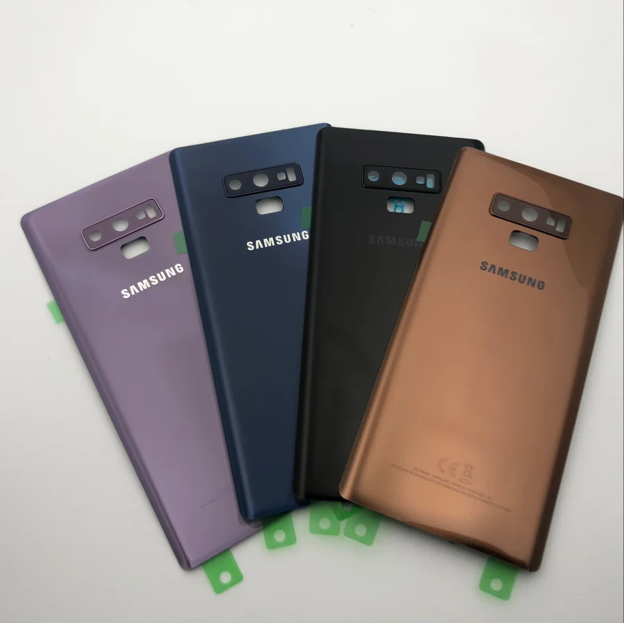 Note9 Замена заднего стекла для samsung Galaxy Note 9 N960 N960F N960P SM-N960F Крышка батарейного отсека задняя дверь Корпус чехол