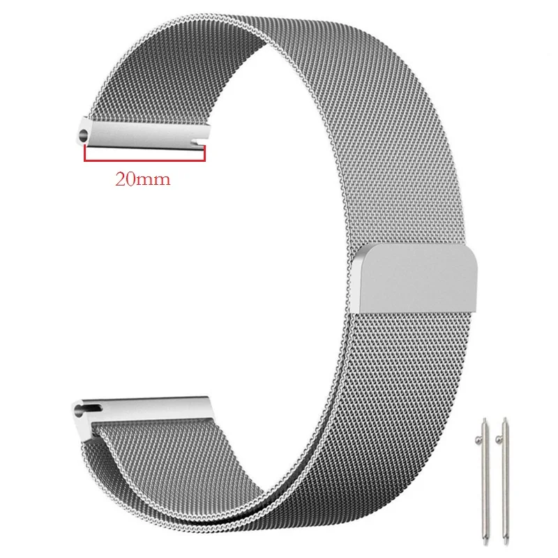 Металлическая Миланская петля для Xiaomi Huami AMAZFIT Stratos 2 2s Pace ремешок 22 мм браслет для Amazfit GTR 47 ремень из нержавеющей стали