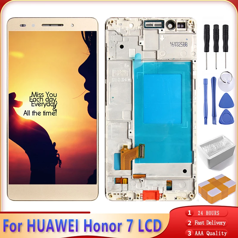 Оригинальный ЖК модуль 5 2 дюйма для Honor 7 дисплей сенсорный экран дигитайзер с