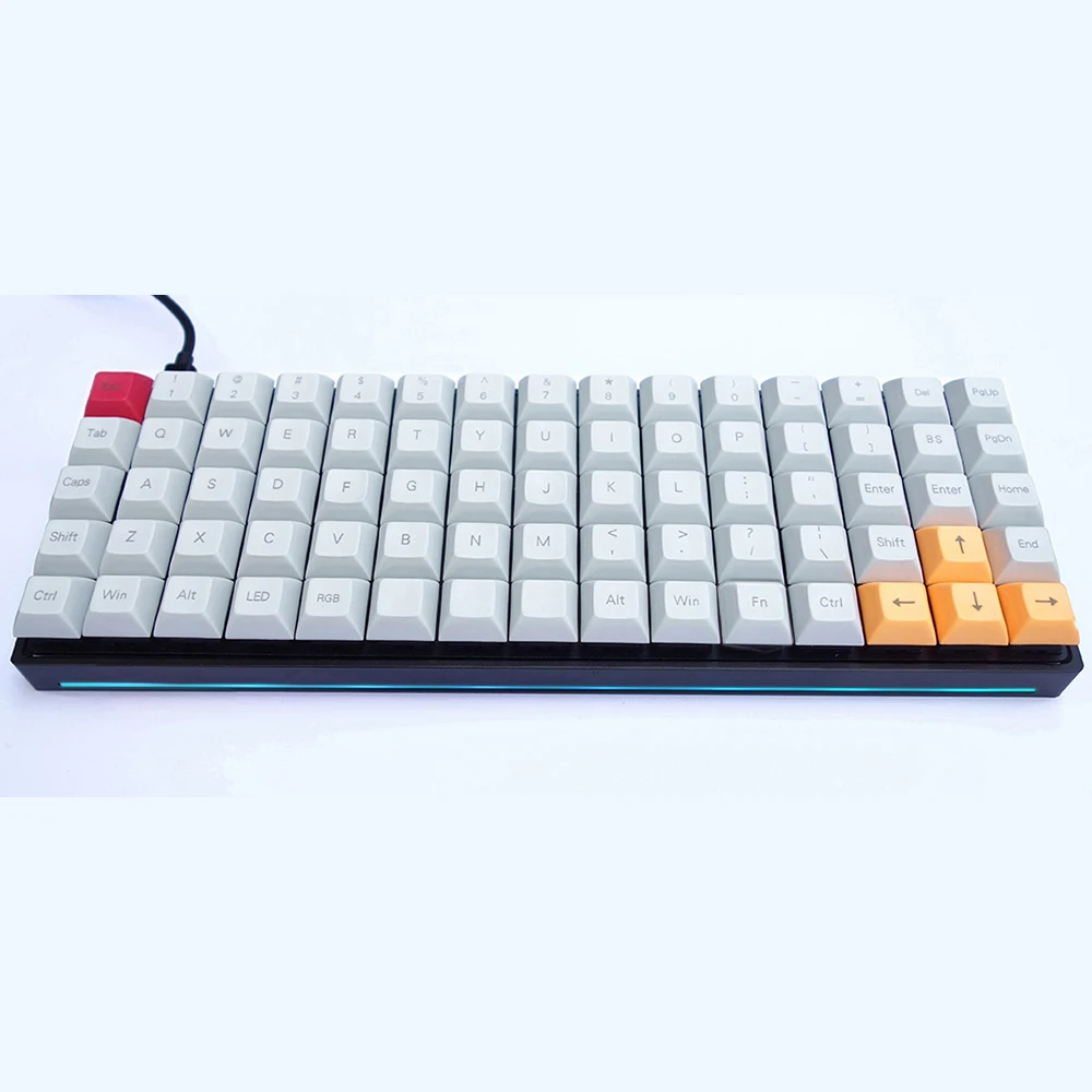 Механическая клавиатура RGB75 Ortholinear подключение Type C программируемые