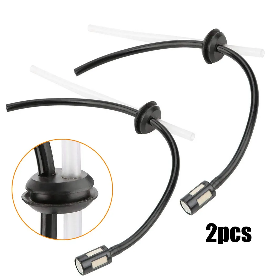 

2pcs Fuel Hose Pipe With Tank Filter Petrol Strimmer Fuel Pipe Hose Tube With Tank Filter Assy Grommet Chainsaw