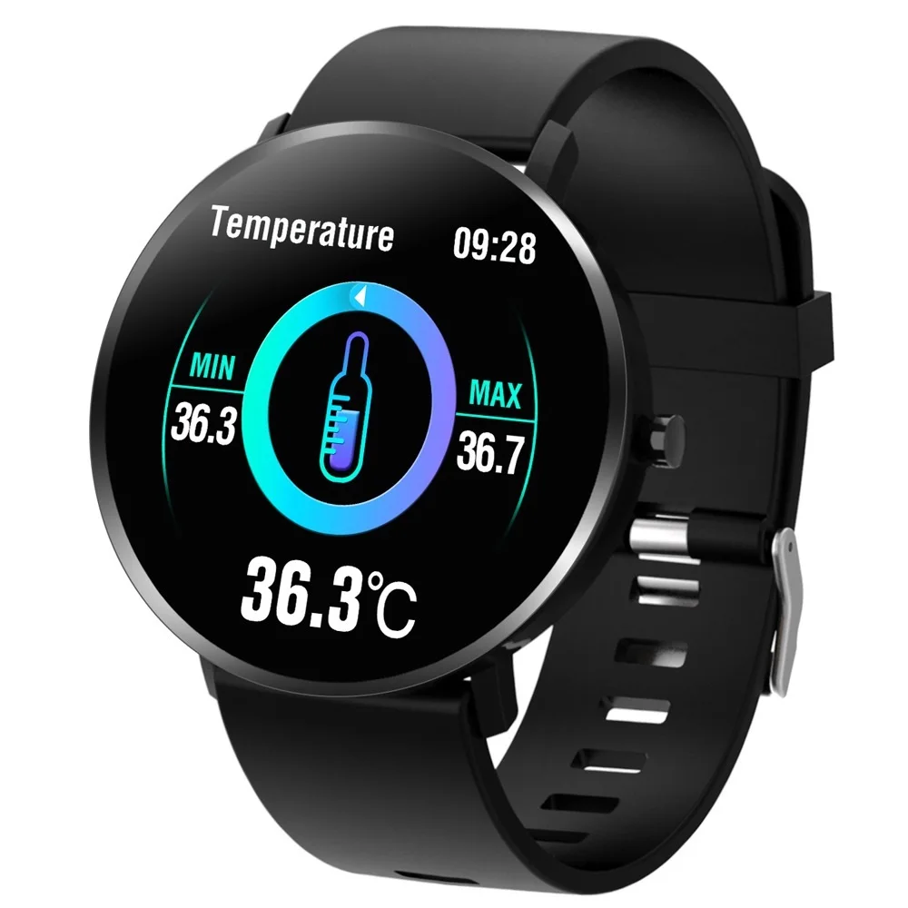 

F25T Real Time Body Temperature Bracelet Music Control Of Heart Rate Pedometer Smart Wristband Watch Consumer Electronics
