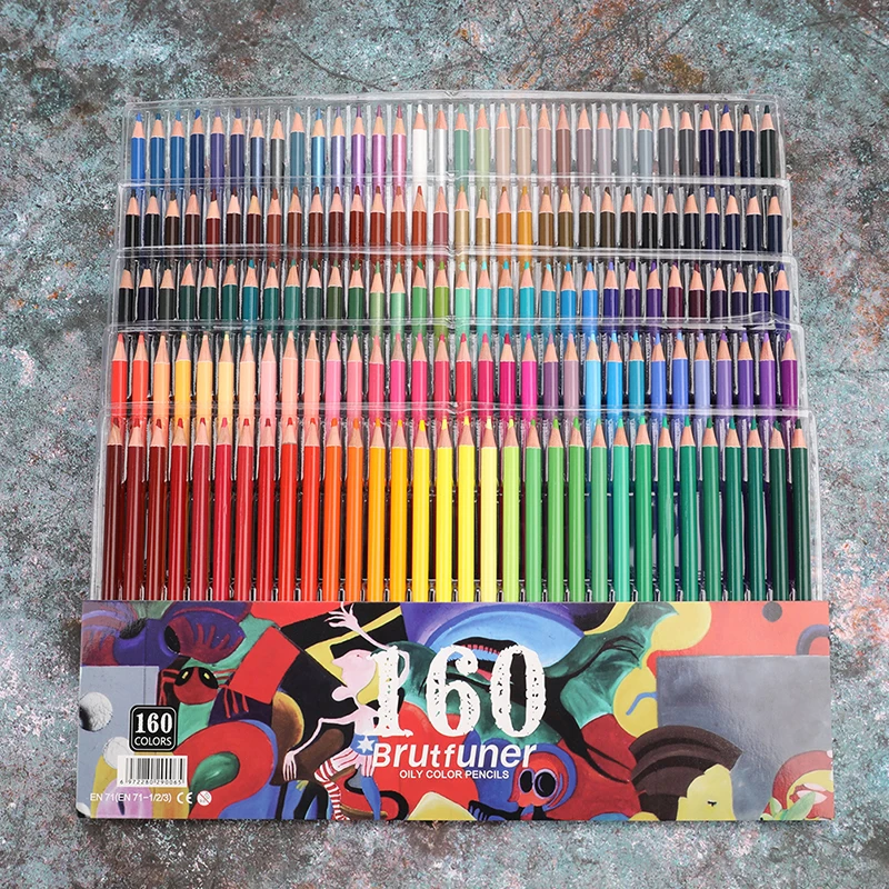 

Sketching Painting Oil Pencil Artist Professional Color Pencils Set 48/160 Colors For Kids Students Drawing School Art Supplies