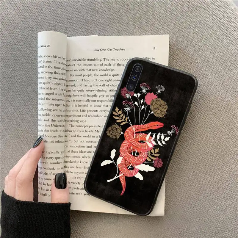 

Hand Snake Flower Snake luxury Phone Case shell For Samsung galaxy S 9 10 20 A 10 21 30 31 40 50 51 71 s note 20 j 4 2018 plus