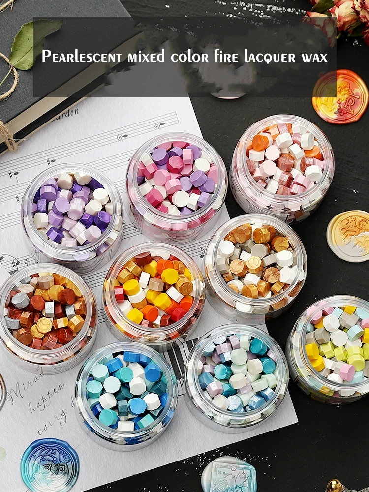 180pcs Octagonal Wax Beads Retro Stamp Sealing Wax DIY Wedding Birthday Invitation Seal Wax Handmade Decorative wax seal stamp