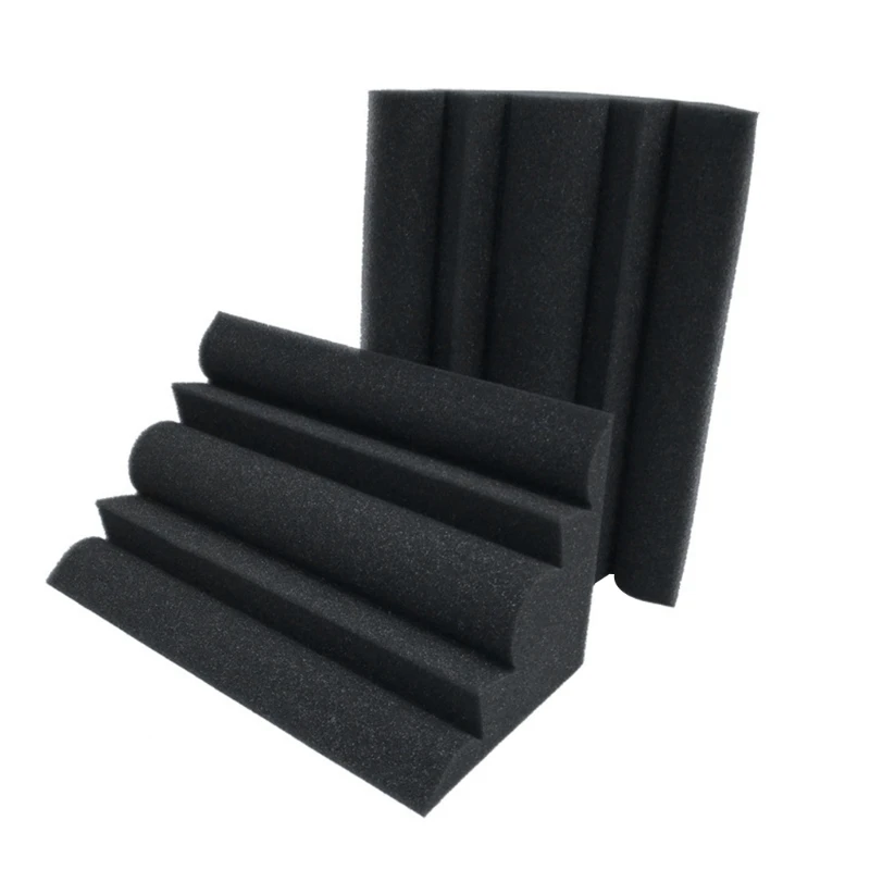 

P15F 12pcs Corner Acoustic Soundproof Foam High Density Flame Retardant Bass Trap Sound Absorption