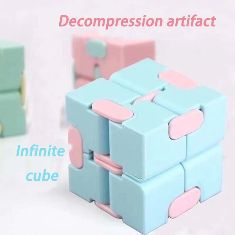 

Children Adult Decompression Toy Infinity Magic Cube Square Puzzle Toys Relieve Stress Funny Hand Game Four Corner Maze Toys