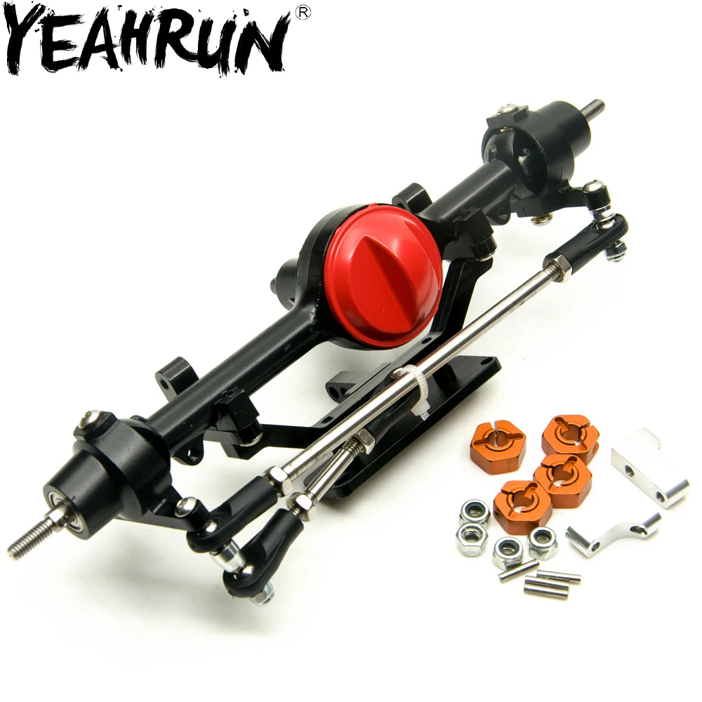 YEAHRUN 1/10 Rc автомобиль полный сплав передний и задний мост для 1:10 гусеничный D90