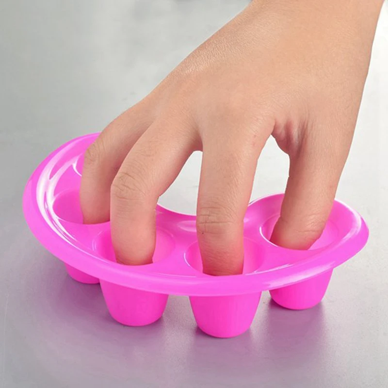 

20 Pcs Manicure Bowl, Nail Soaking Tray Bowl for Art, Polishing, Remover, Treatment - Manicure Spa Tool Black& Rose Red