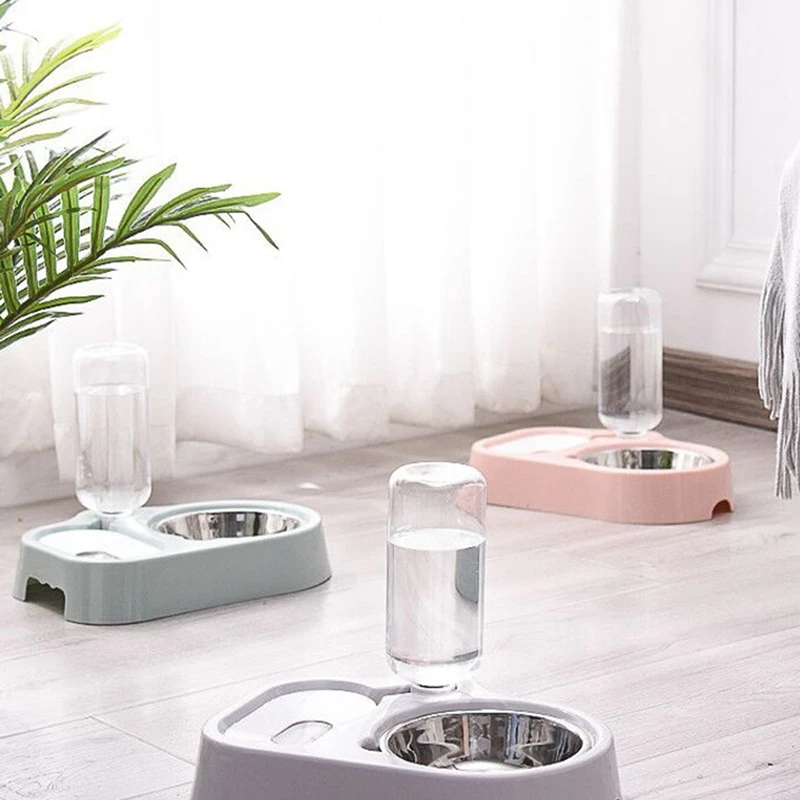 Миска для кошек семейная миска питьевой фонтан из нержавеющей стали питомцев