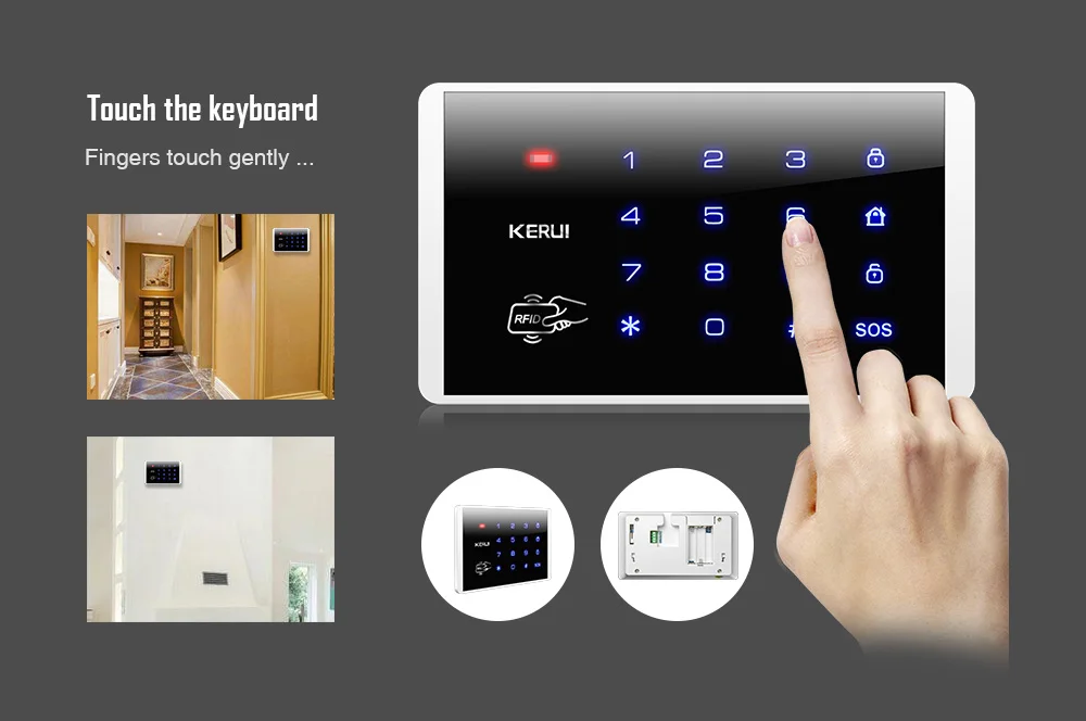 W193 3g Wi-Fi GSM домашняя охранная сигнализация PSTN сигнализация с тачскрином охранная сигнализация для дома, система безопасности для дома,, DHL