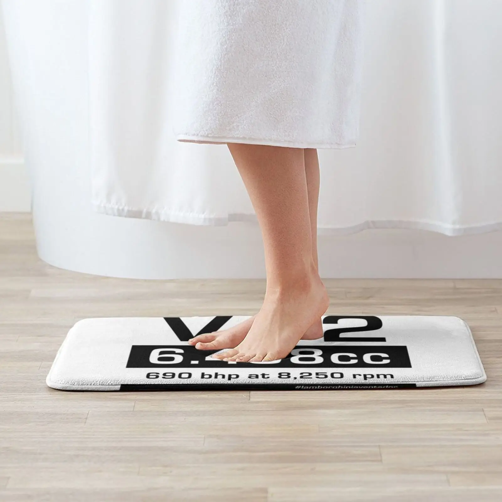 Удобный коврик для двери двигателя V12 Lambo ног автомобильный с логотипом V8 Ador -