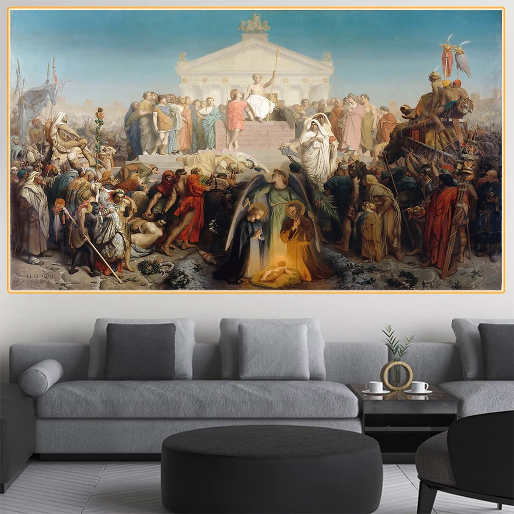 

Citon Jean-Leon Gerome《The age of Augustus, the Birth of Christ》Canvas Oil Painting World Famous Artwork Decor Home Decoration