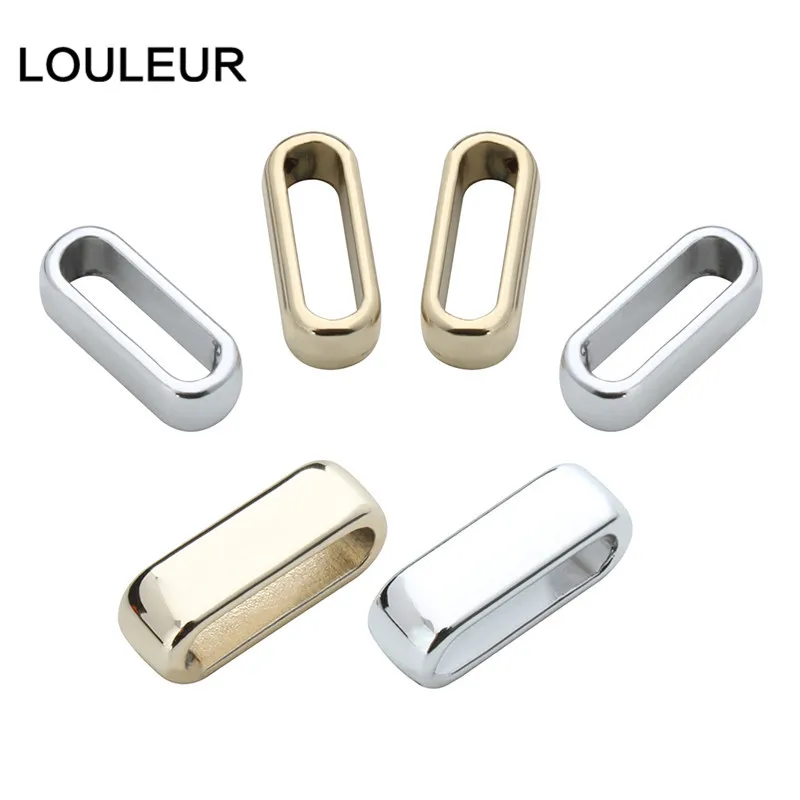 10 teile/los Gold Farbe Legierung Großes Loch Quadratischen Ende Perlen fit 10*3mm Flache Leder Seil Schnur DIY schmuck Machen Zubehör – Detail 4