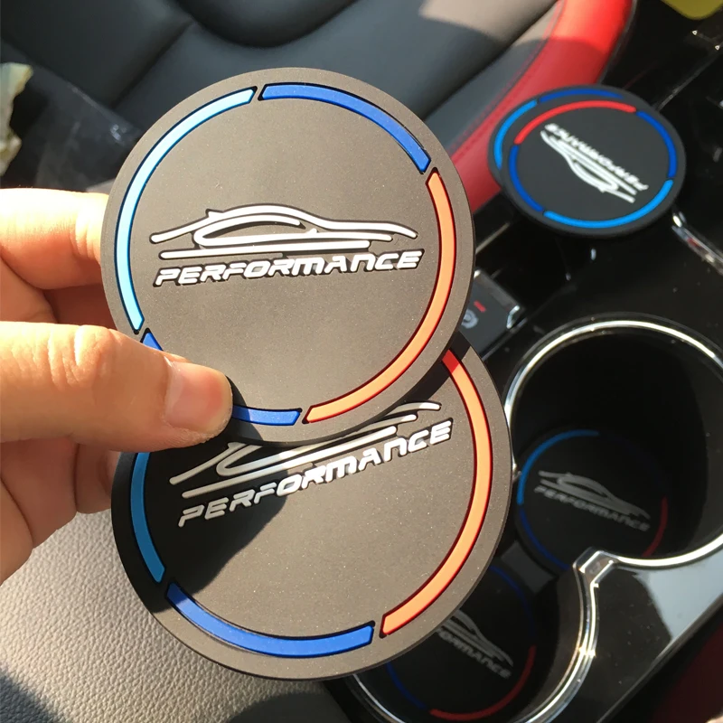 2 Pcs Universal Car Cup Mats Non-slip Mat Silicone Water Anti-Slip Slip Covers Interior Decoration Styling Accessories | Автомобили и