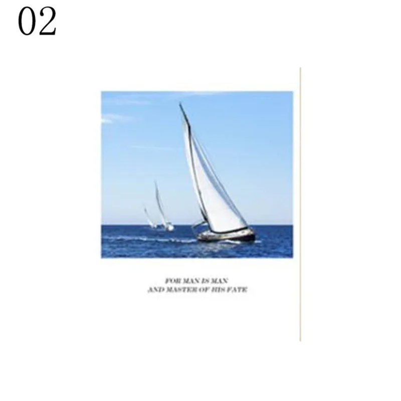 Скандинавский Hd Домашний простой Океанский парусник и Heigl плакат картина маслом