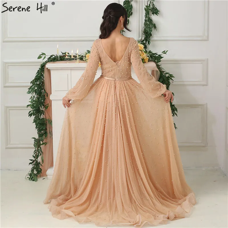 Новинка длинные рукава глубокий v-образный вырез иллюзия вечерние платья цветные