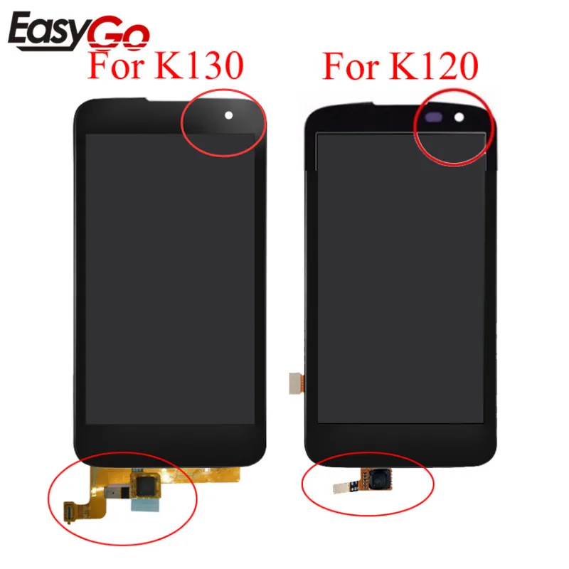 Черный для LG K4 VS425 K130 K120 ЖК-дисплей + кодирующий преобразователь сенсорного экрана