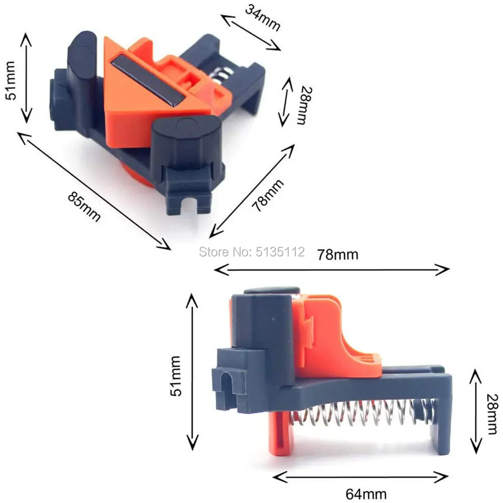 1/4 шт. с прямым углом 90 градусов зажим крепежные зажимы картинной рамки угловой