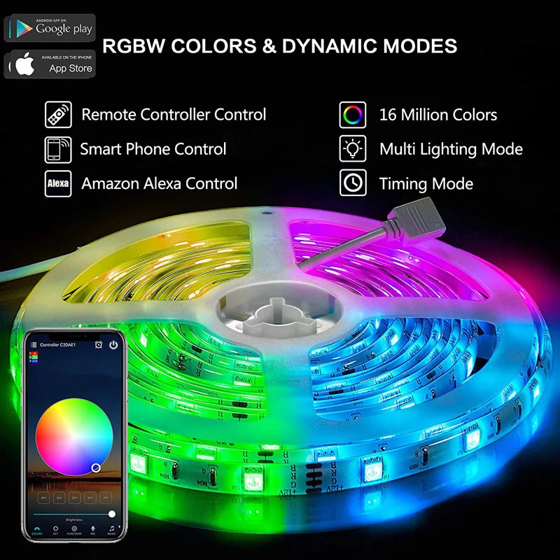 Комплект Смарт светильник ных лент с Wi-Fi RGB 5050 граффити световой ремень из