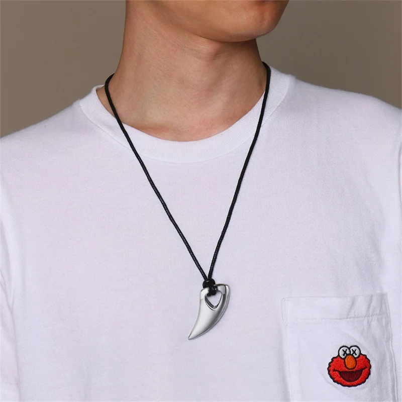 Потрясающие мужской Нержавеющая сталь черный Альфа копье кулон Цепочки и