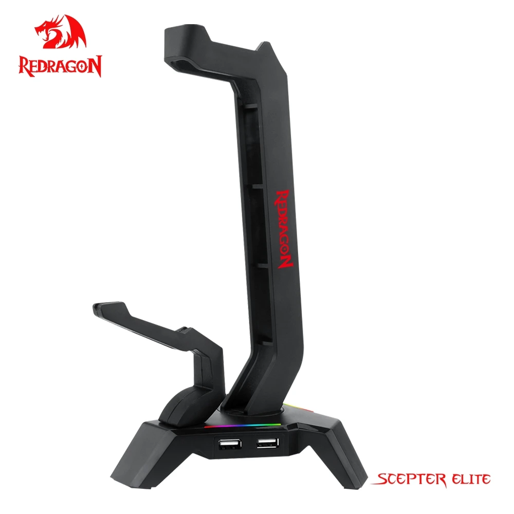 Наушники Redragon SCEPTER ELITE HA311 RGB с 4 портами USB 2 0 держатель для наушников геймеров